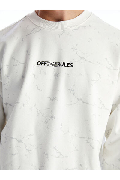 LC Waikiki Crew Neck Long Sleeve Printed Men's Sweatshirt