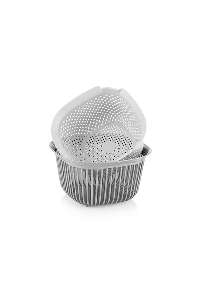 SELKA HOME 2 Piece Bowl with Strainer 4000 ml