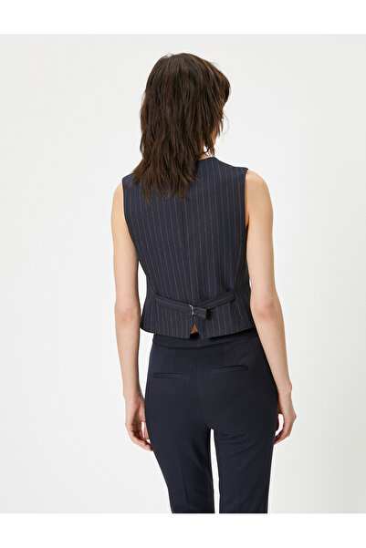 Koton Vestă Blazer cu decolteu în V cu nasturi