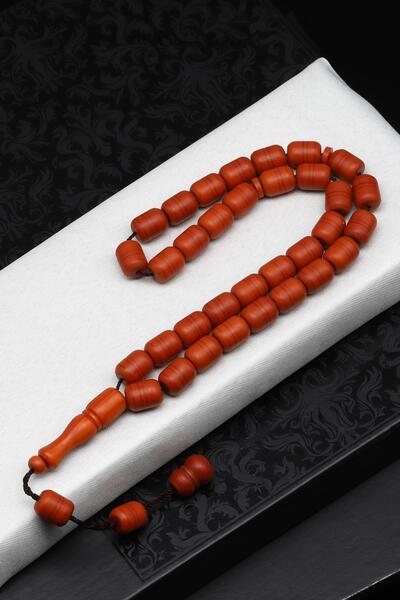 Alibaba Doğaltaş Fiber Tesbih 8 x 10 mm Kapsül Kesim