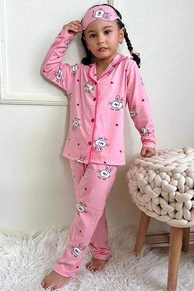My Kids Wear Girl's Eye Patch Pajamas Set