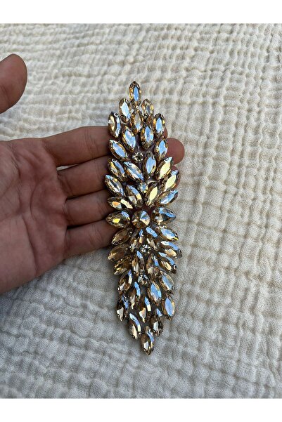 KARAASLAN Kristal Taşlı Gold Renk Motif Yapıştırma