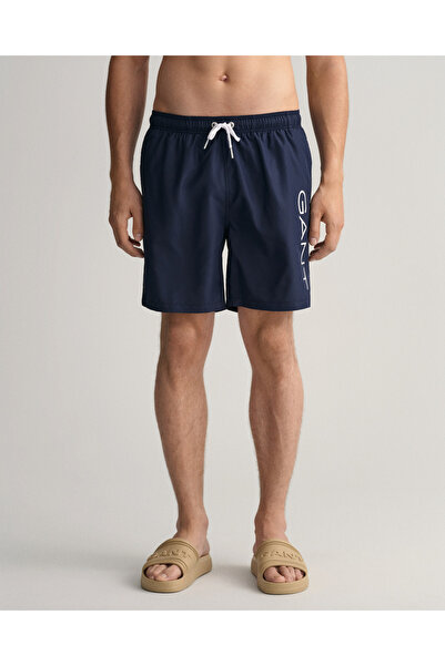 Gant Erkek Lacivert Logolu Mayo Şort