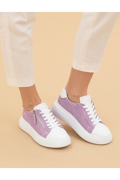 Pierre Cardin Lilac Leather Sneakers 50268265 -Vr034