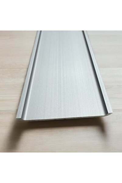 Nalbur Dükkanı Geniş Eşik Profili 5 Cm - Parke Geçiş Profili 90 Cm - Gri (Ekstra Kalın alüminyum)