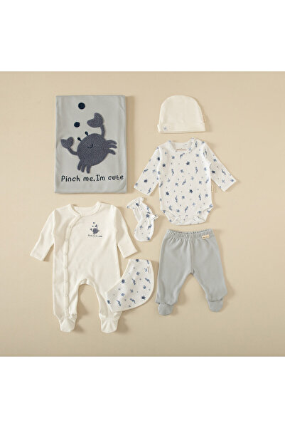 Chakra Under The Sea Hastane Çıkışı 7'li Kutu Set 56cm Gri/Ekru