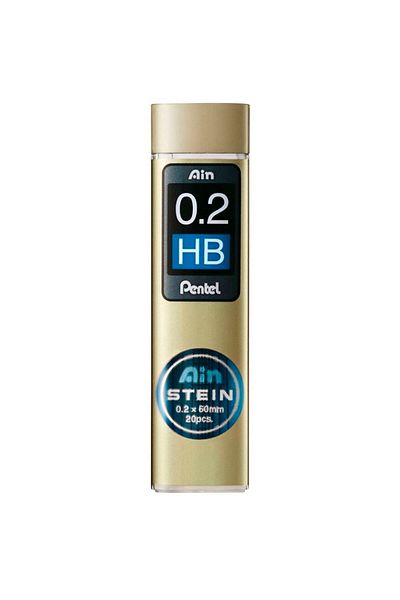 Pentel Hi-Polymer 0.2 mm Steel Tube of 20 Pieces
