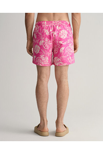 Gant Erkek Pembe Classic Fit Desenli Mayo Şort
