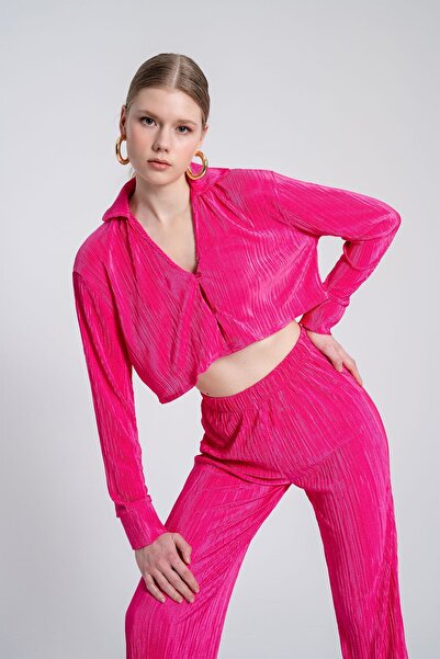 HOLLY LOLLY Elastische Taille, flexible, bequeme Hose, Rosa