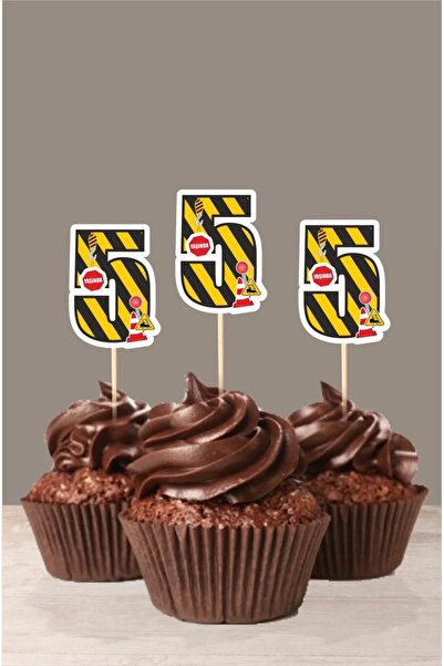 neşeli günlerim زينة كب كيك بعمر خمس سنوات - آلة عمل تحت عنوان '10'