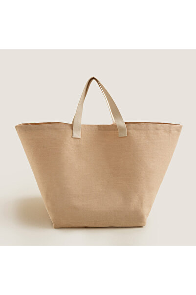 Chakra Malina Canvas Çamaşır Çantası 36x40 Cm Natural