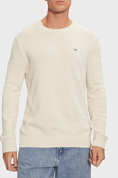 Tommy Jeans Pamuklu Regular Fit Bisiklet Yaka Kazak Erkek KAZAK DM0DM18370 ACG