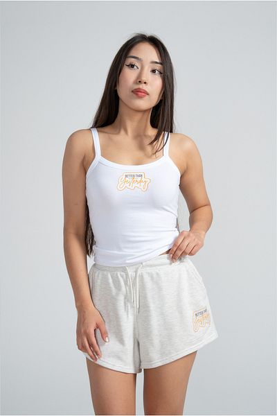 Kyron Γυναικείο Motivational Printed 100% Cotton Strap Tank Top – Casual και άνετο / Διαφορετικές επιλογές χρωμάτων