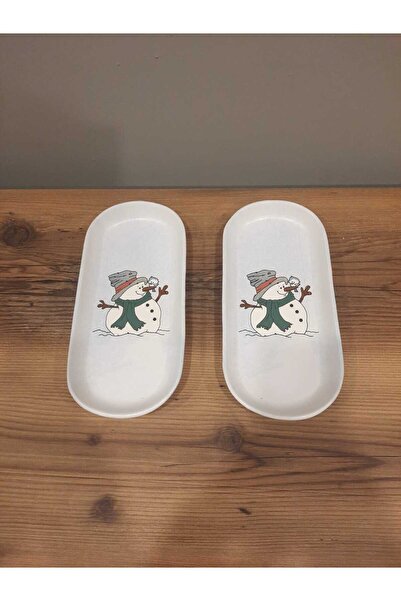 Keramika 2 Pieces 26cm Ceramica Anniversary Kayak Plate - Kokina/Santa/New Year/Pine Tree