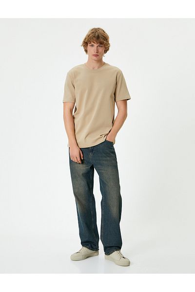 Koton Basic T-Shirt Crew Neck Short Sleeve Cotton