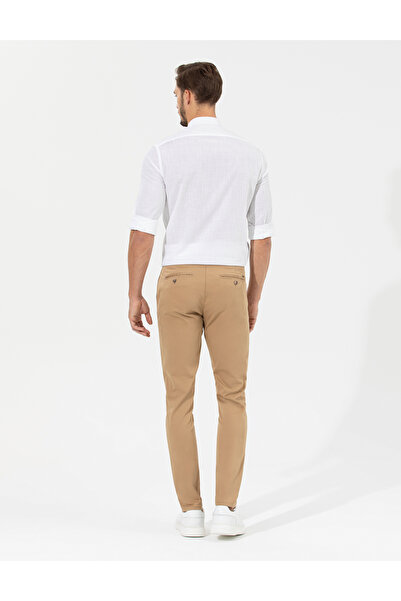 Pierre Cardin Camel Slim Fit Basic Chino Pantolon 50268098-VR015