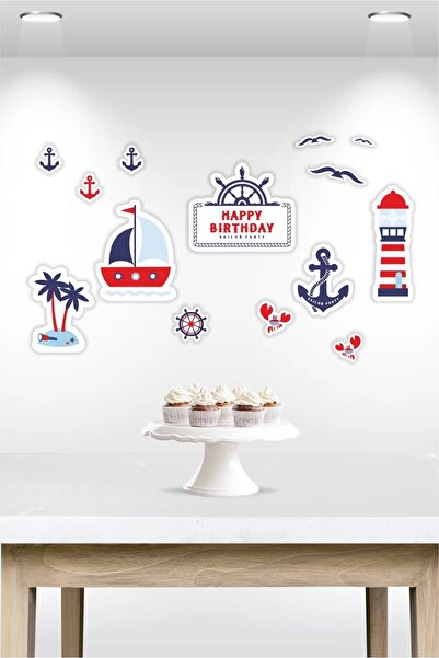 neşeli günlerim ملصق متعدد الأجزاء بعنوان البحار * ورق سميك 150 سم