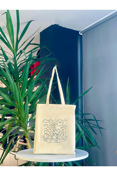 bezçantadünyası Daisies Painting Hambez Shoulder Bag