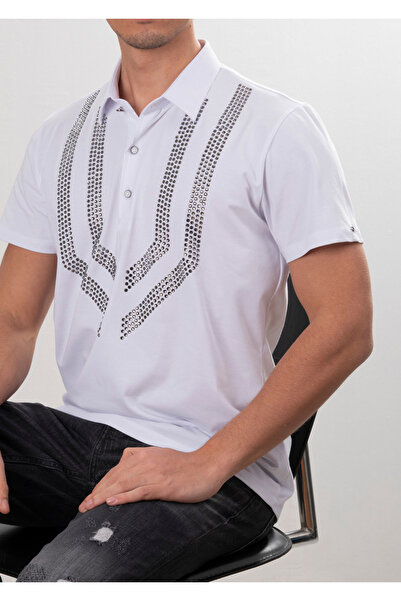Mondo Taşlı Polo Yaka T-Shirt