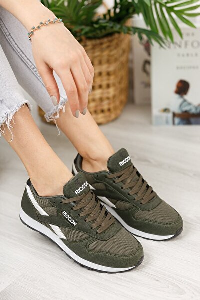Riccon Khaki White Unisex Sneaker0012853