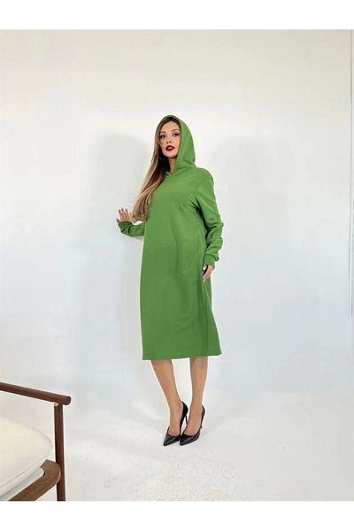 Lukas 5574 Model Long Green Sweatshirt
