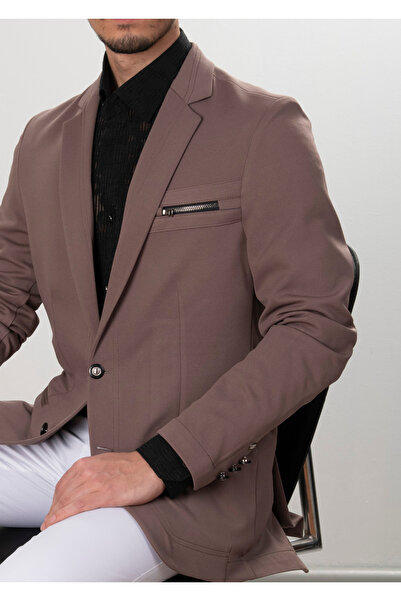 Mondo Fermuar Detaylı Blazer Ceket