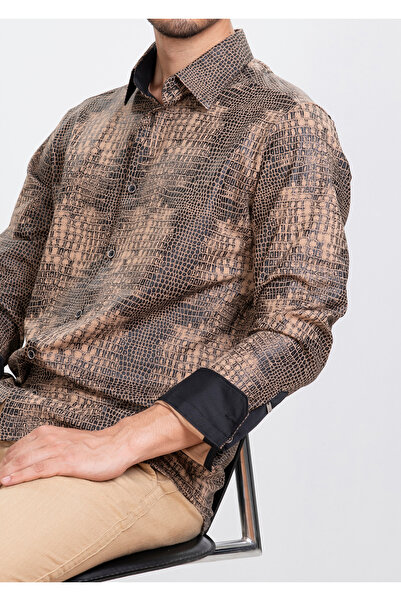 Mondo Deri Desenli Renkli Gömlek