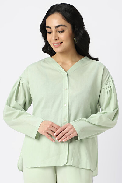 RİNA Basic Blouse Mint