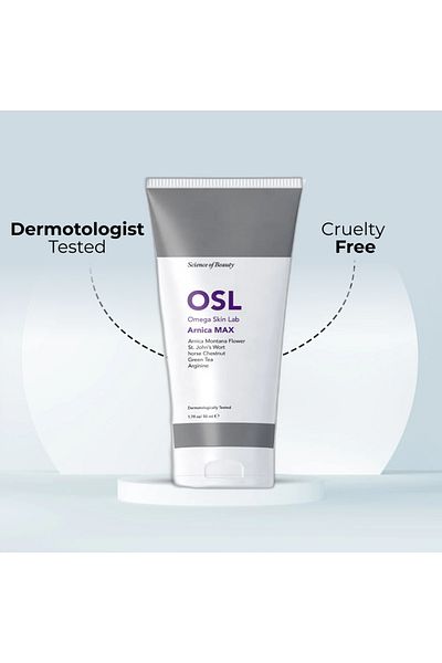 OSL Omega Skin Lab Osl Arnica Max Cream – schnelle, wirksame Linderung mit natürlichen Inhaltsstoffen, Prellungen gegen Schmerzen und Ödeme