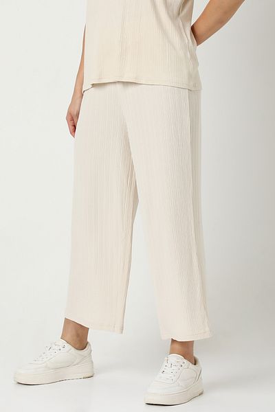 RİNA Essentials Casual Pant Off White