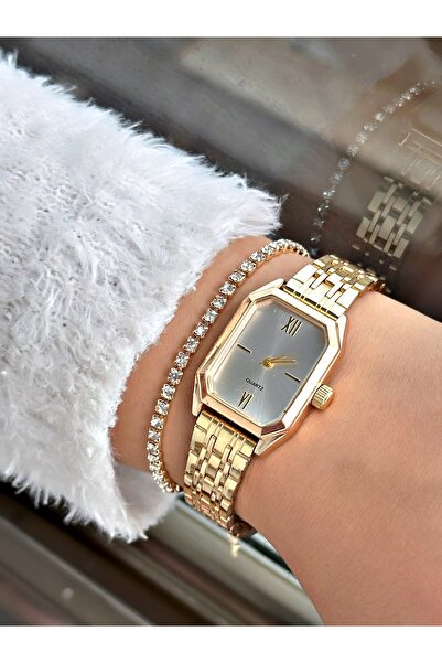 saat&istasyonu Retro Minimal Steel Band Women's Wristwatch