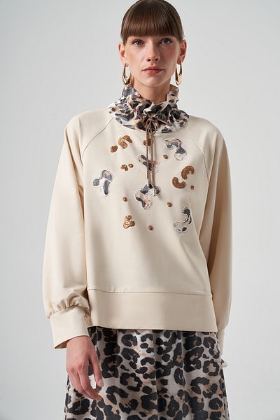 Nuss Μπεζ Σετ Leopard Pattern - Μοντέλο 1002
