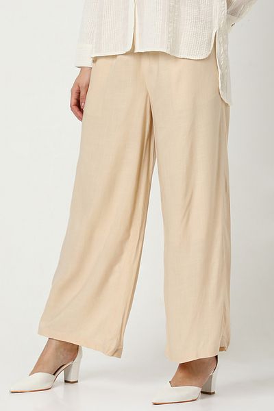RİNA When Life Gives Lemons Casual Pant Beige