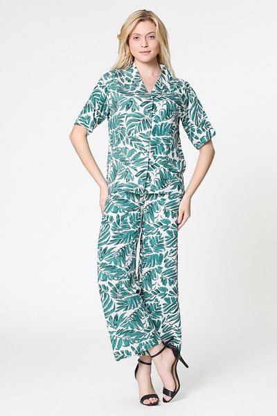 RİNA Basic Casual Pant Green