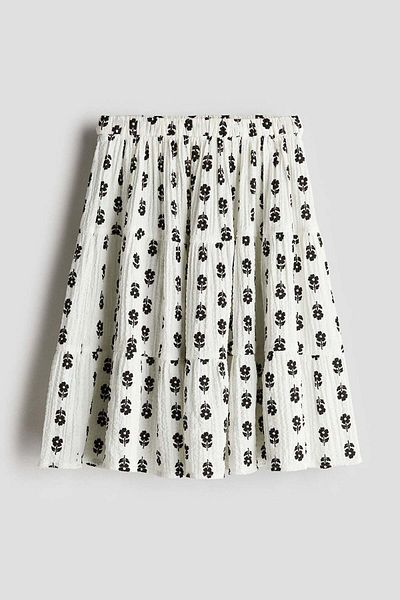 H&M Tiered seersucker skirt
