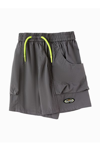 Balabala Toddler Boy Middle Pant|middle Pant Dark Gray