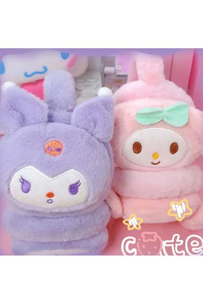 ÇEÇEN HOME Children's Sweet Kuromi Big Ear Autumn and Winter Windproof Warm Earmuff