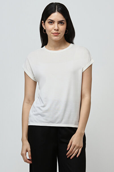 RİNA Basic T-shirt Off White