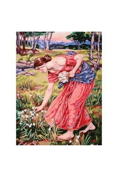 Home 50X60 cm Collection D'Art Printed Muline Drawstring Tapestry 11499