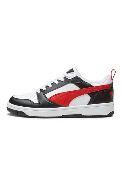 Puma 392328 04 Rebound V6 Low Alb-Negru-Roșu Deget sport pentru femei