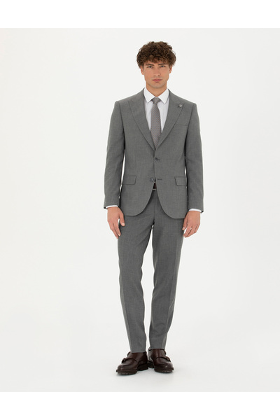 Pierre Cardin Gri Ekstra Slim Fit Takım Elbise 50273545-VR024