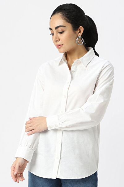 RİNA Basic Shirt Off White