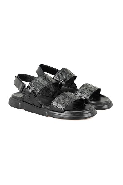 Desa Ανδρικά δερμάτινα σανδάλια Ellery Black