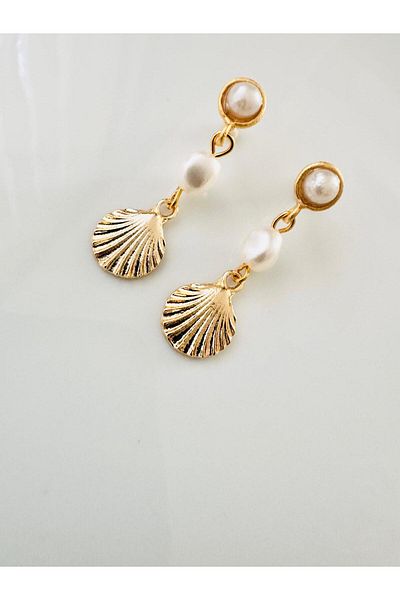 DEVİ fashion Oyster End Pearl Earrings