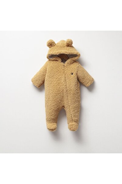 Cassiope Kapüşonlu Welsoft Peluş Kız/Erkek Bebek Tulum