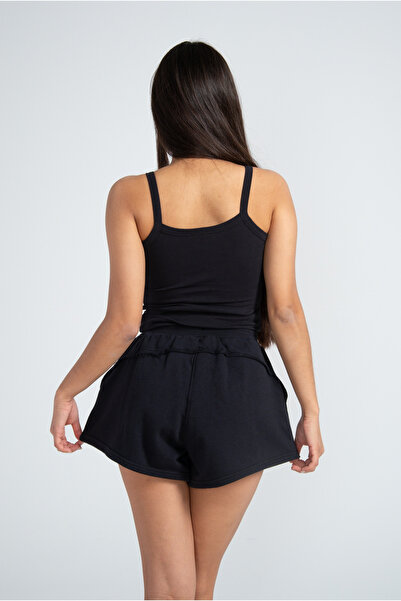 Kyron Pamuklu Kadın Şort – Hafif ve Esnek Kumaş ile Konfor - Siyah - Krem - Lacivert - Pembe