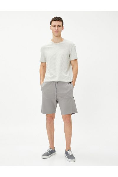 Koton Lace Waist Shorts Label Detailed Pocket Cotton