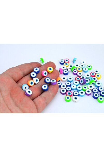 FlowerAksesuar 20 Adet - 10 mm Fimo Boncuk, Hamur Boncuk, Takı Boncuğu, Hamur...