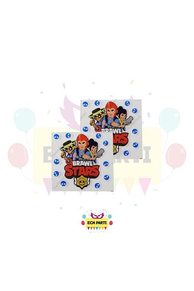 ECM PARTI Brawl Stars Themed Printed 20 Pcs Napkin - Birthday Party Set Supplies