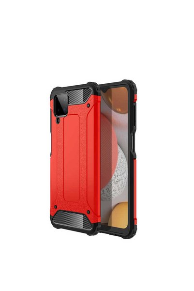 noktaks Galaxy M12 Compatible - Double Layer Protective Crash Military Tank C...